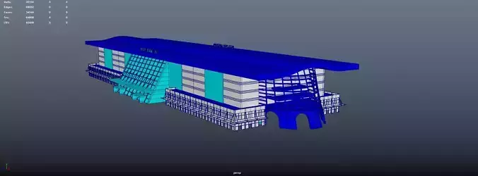 Ankara High Speed Railway Main Station  3D model
