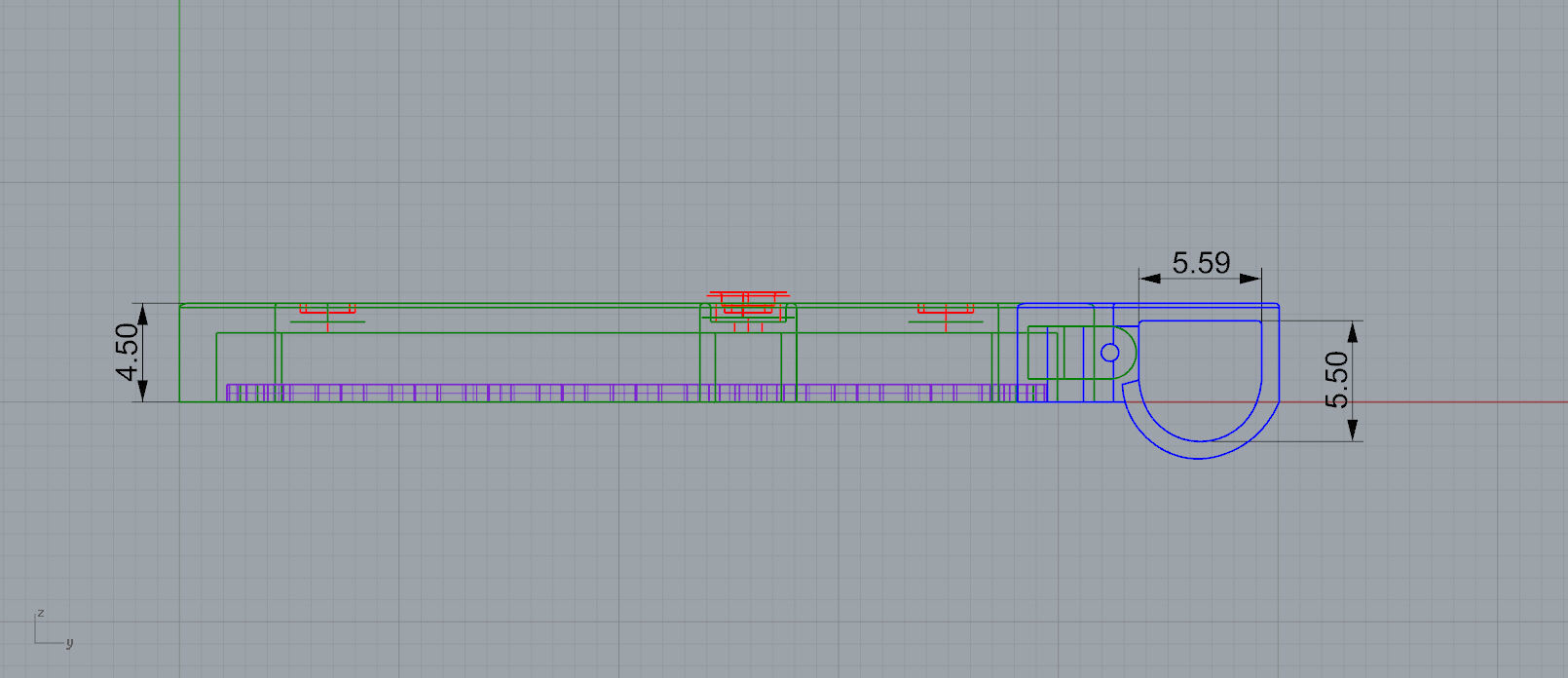 gold cross 3D print model_4