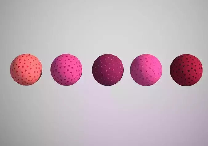 5 hearts textures pack