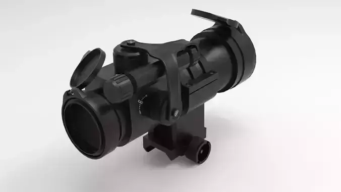 Wilcox Mount CompM4 Low-poly 3D model