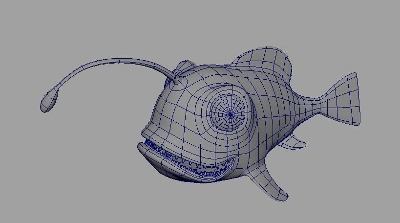 Cartoon Fish 12 Low-poly 3D model_5
