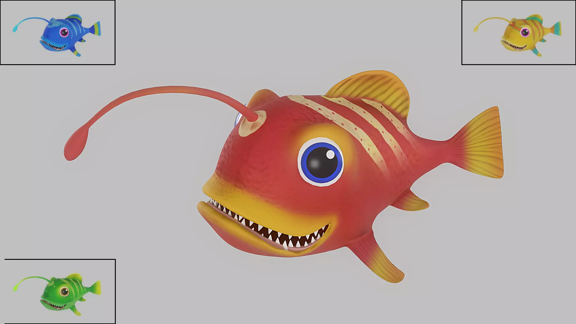 Cartoon Fish 12 Low-poly 3D model_0