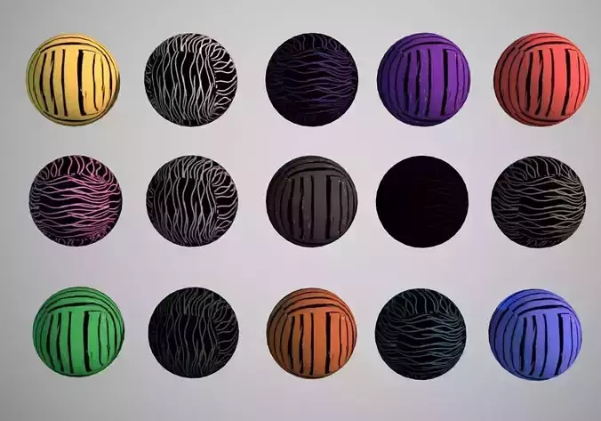 15 textures pack lines curves