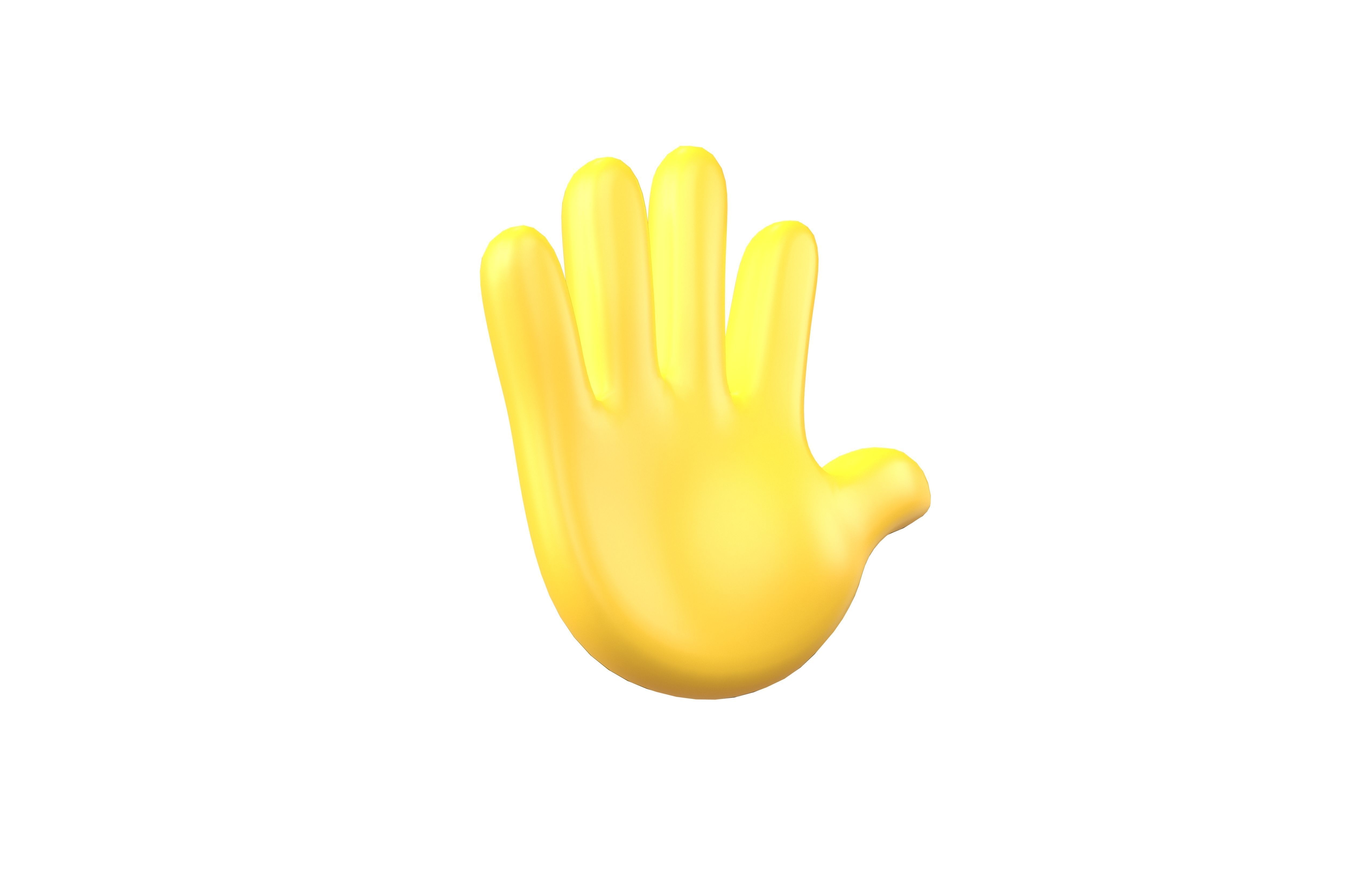 Hand With Fingers Splayed v2 06 Low-poly 3D model_3