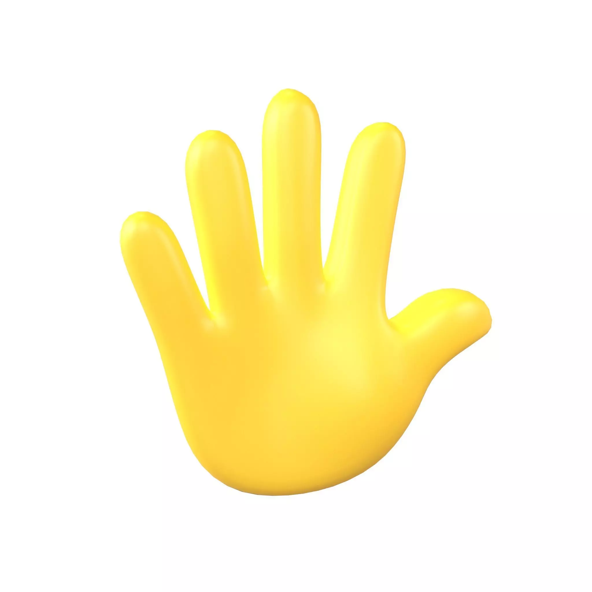 Hand With Fingers Splayed v2 06 Low-poly 3D model_0