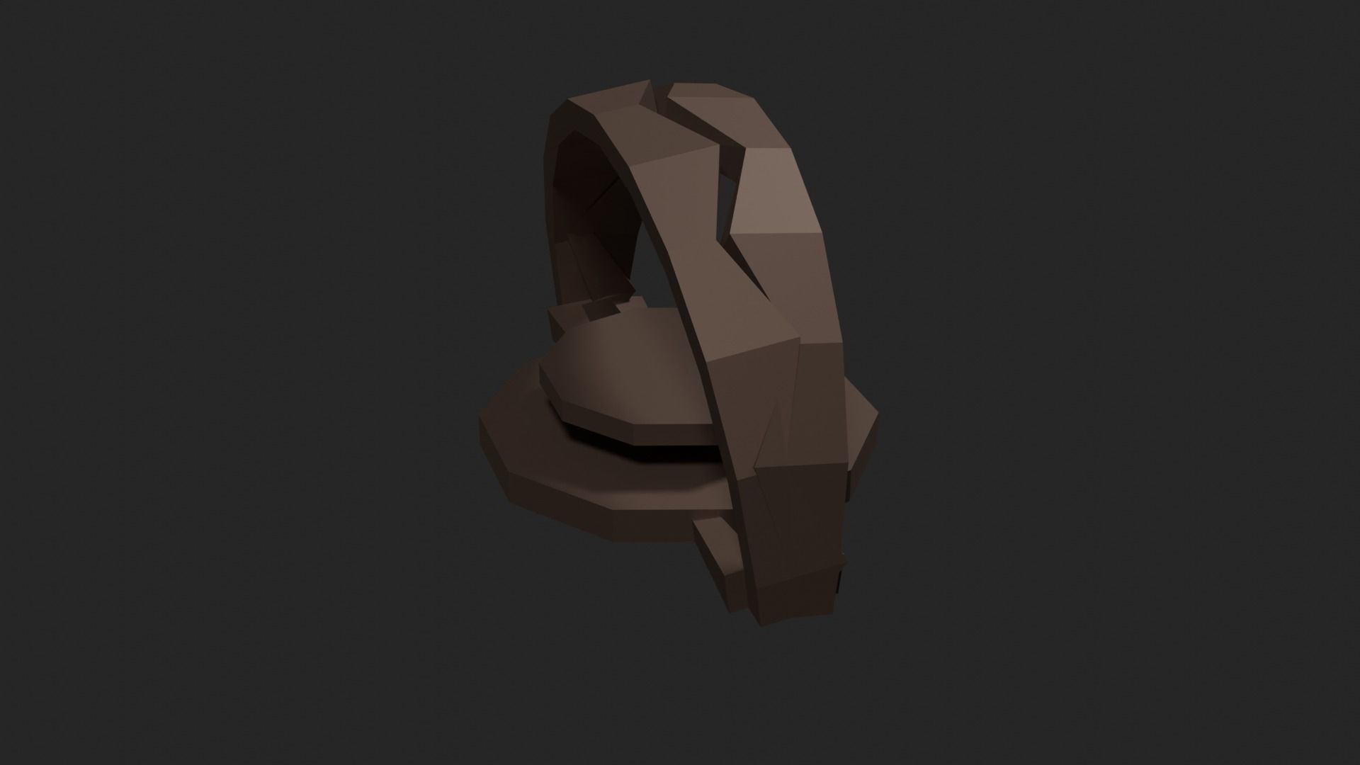 Lowpoly Beartrap ring Low-poly 3D model_26