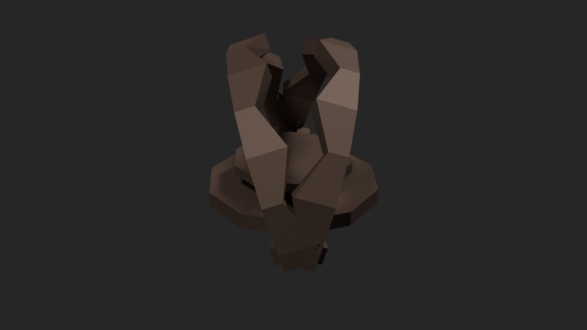 Lowpoly Beartrap ring Low-poly 3D model_27