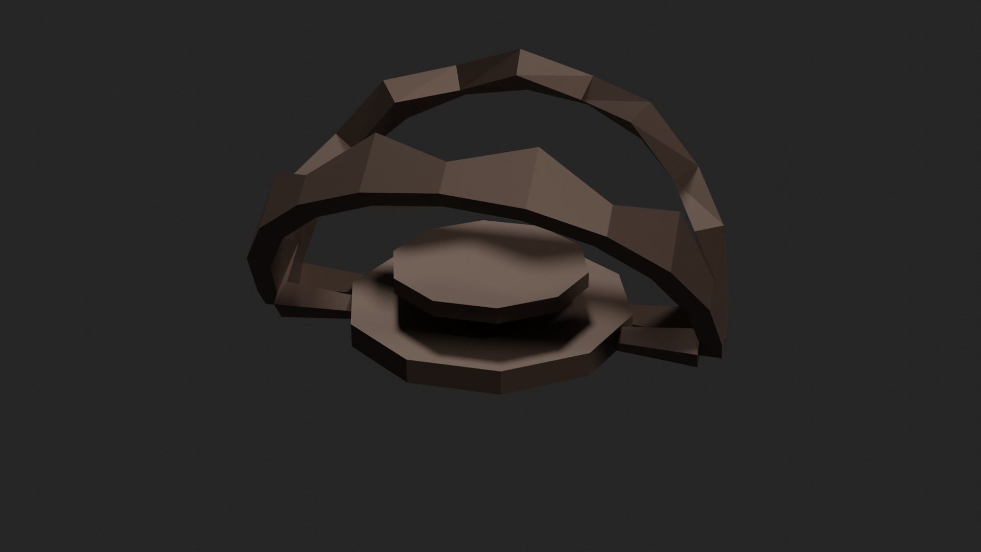 Lowpoly Beartrap ring Low-poly 3D model_22