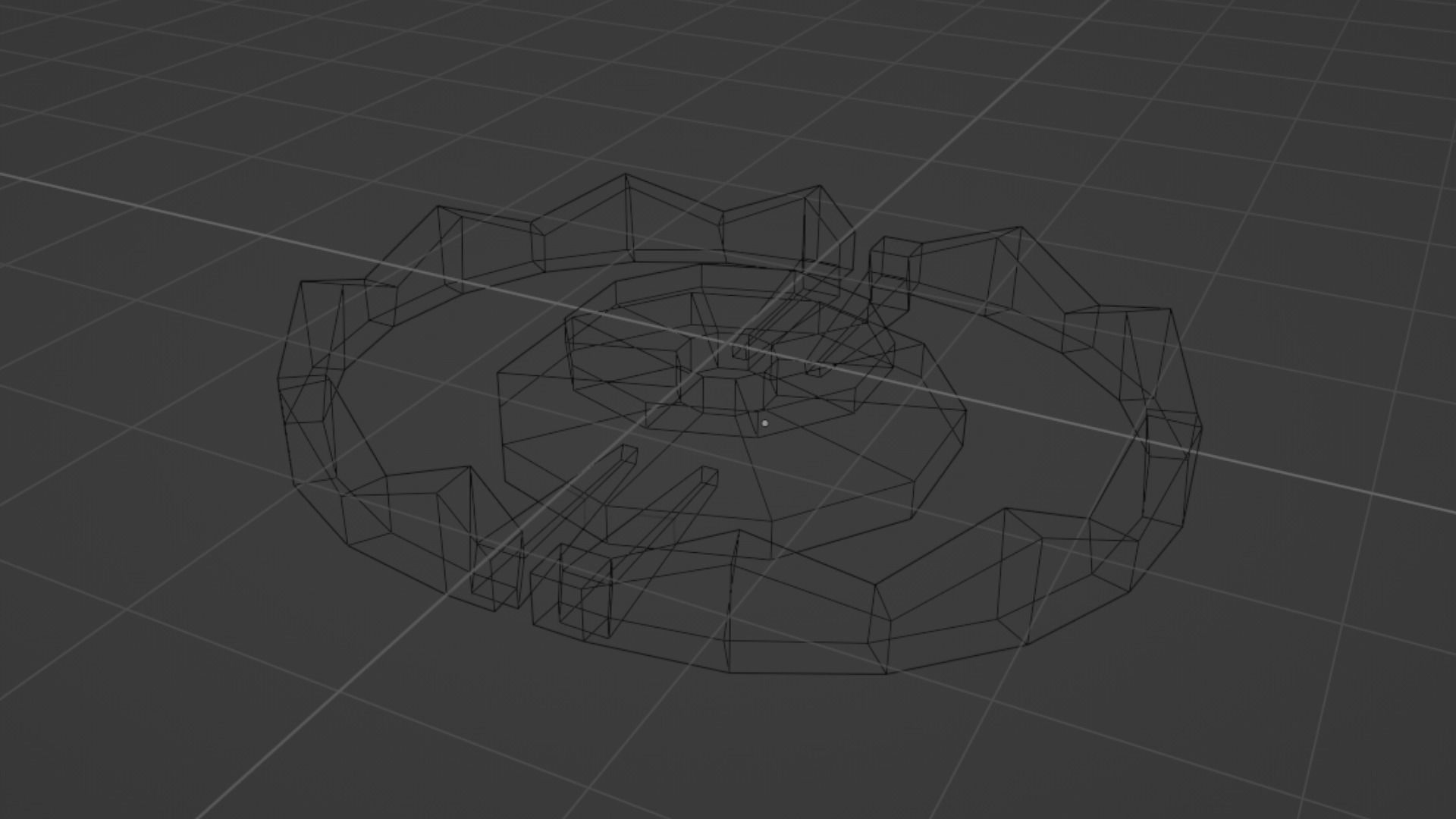 Lowpoly Beartrap ring Low-poly 3D model_33