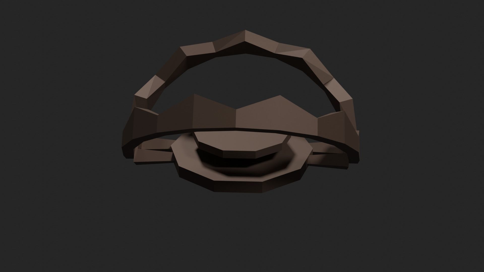Lowpoly Beartrap ring Low-poly 3D model_21