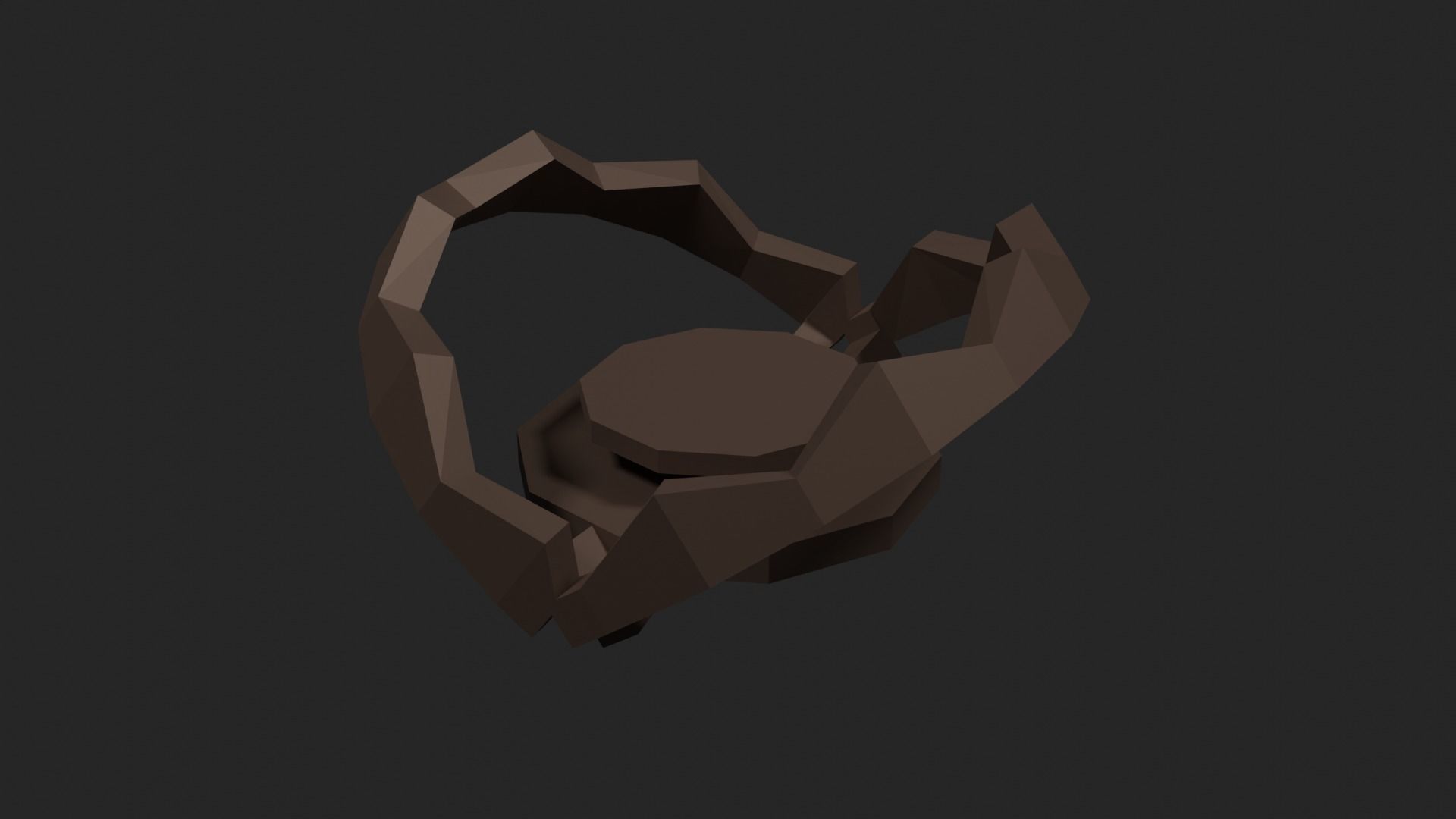 Lowpoly Beartrap ring Low-poly 3D model_29