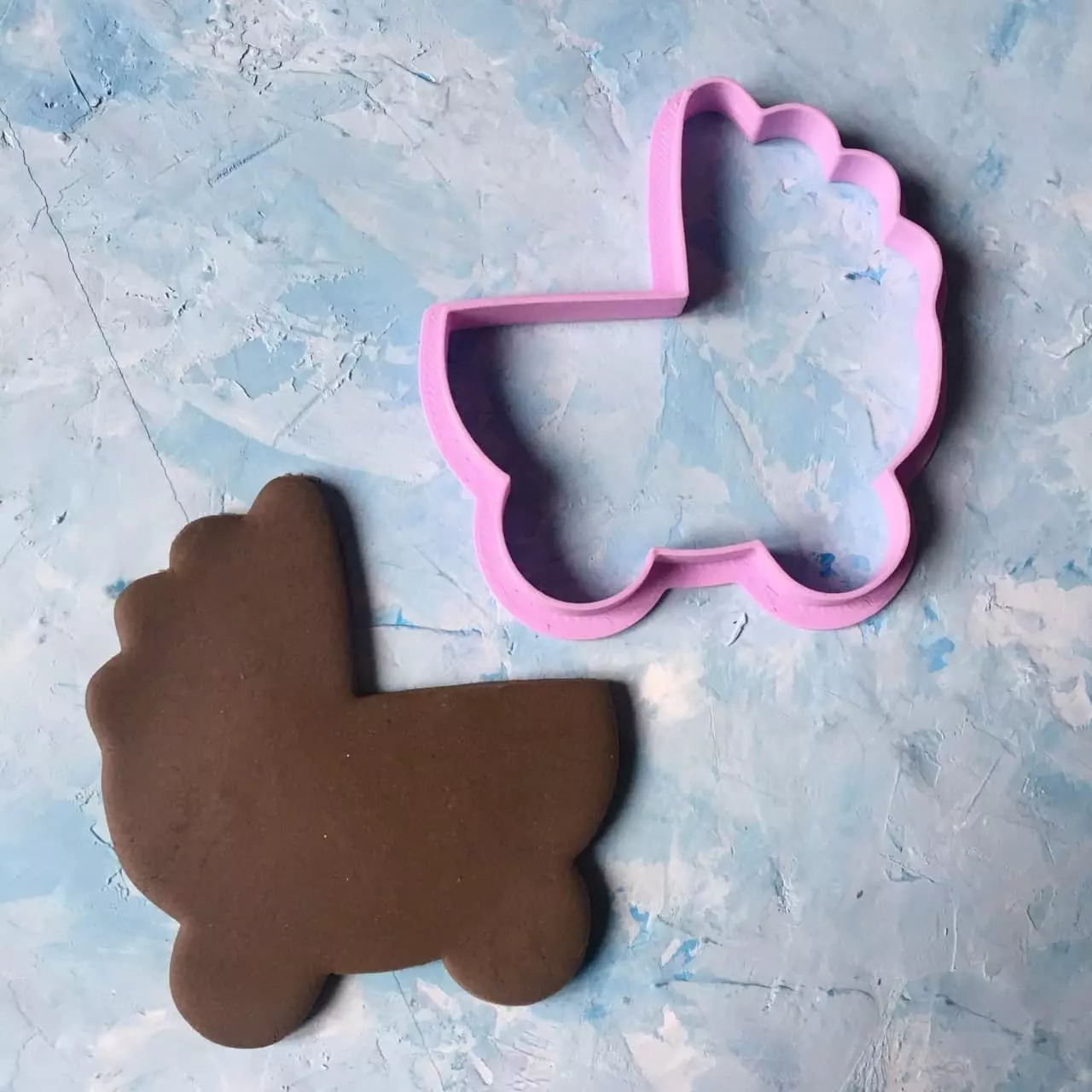 Baby carriage Cookie Cutter 3D print model