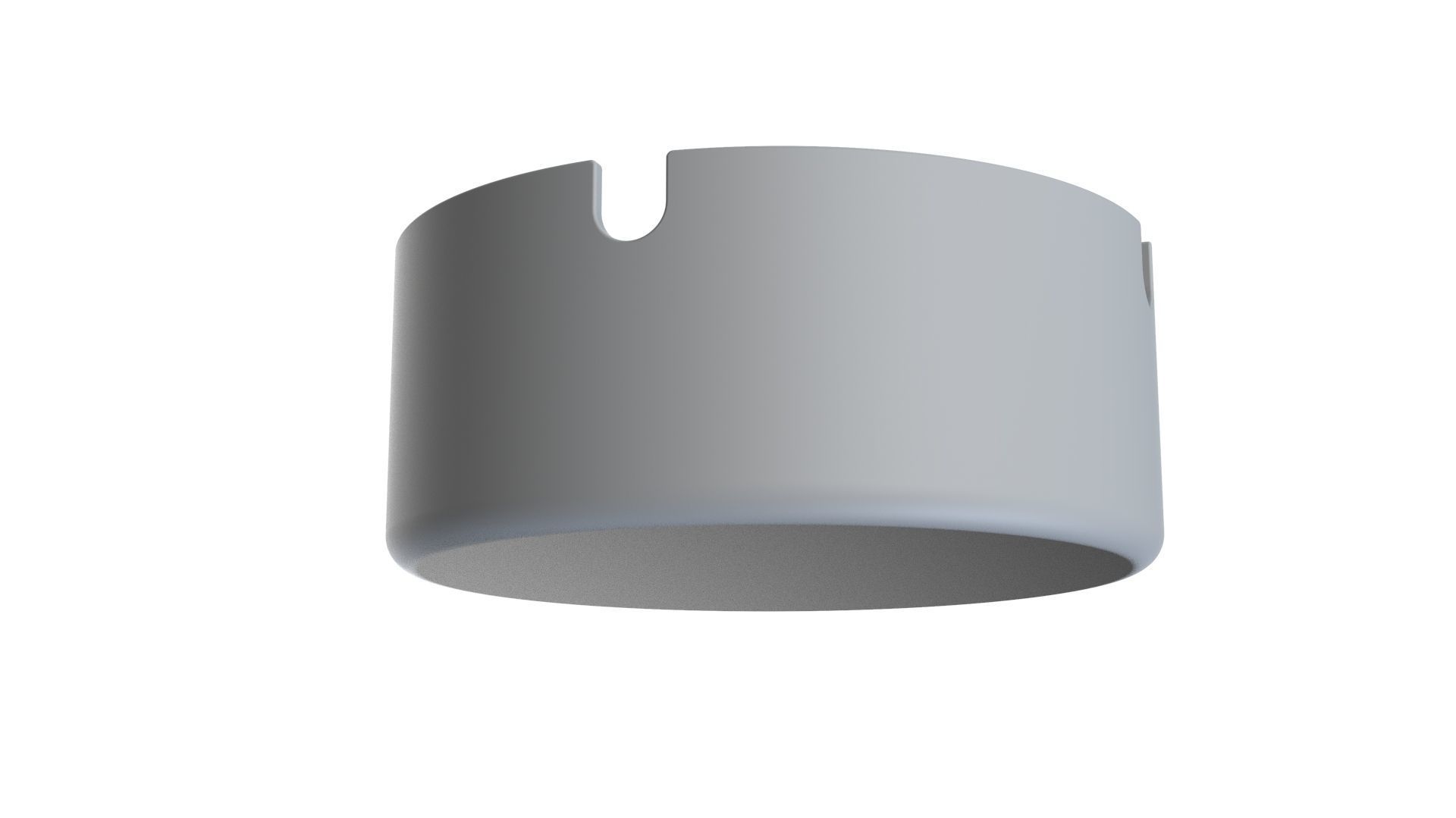 Metal Round Ashtray - 5 3D model_8