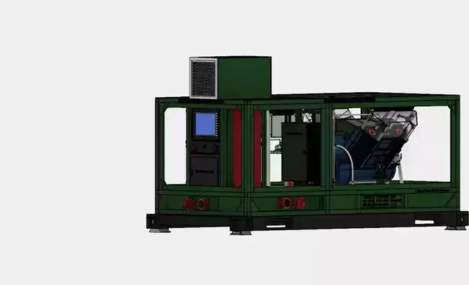 MAGNETIC GENERATOR 125 KW 3D model