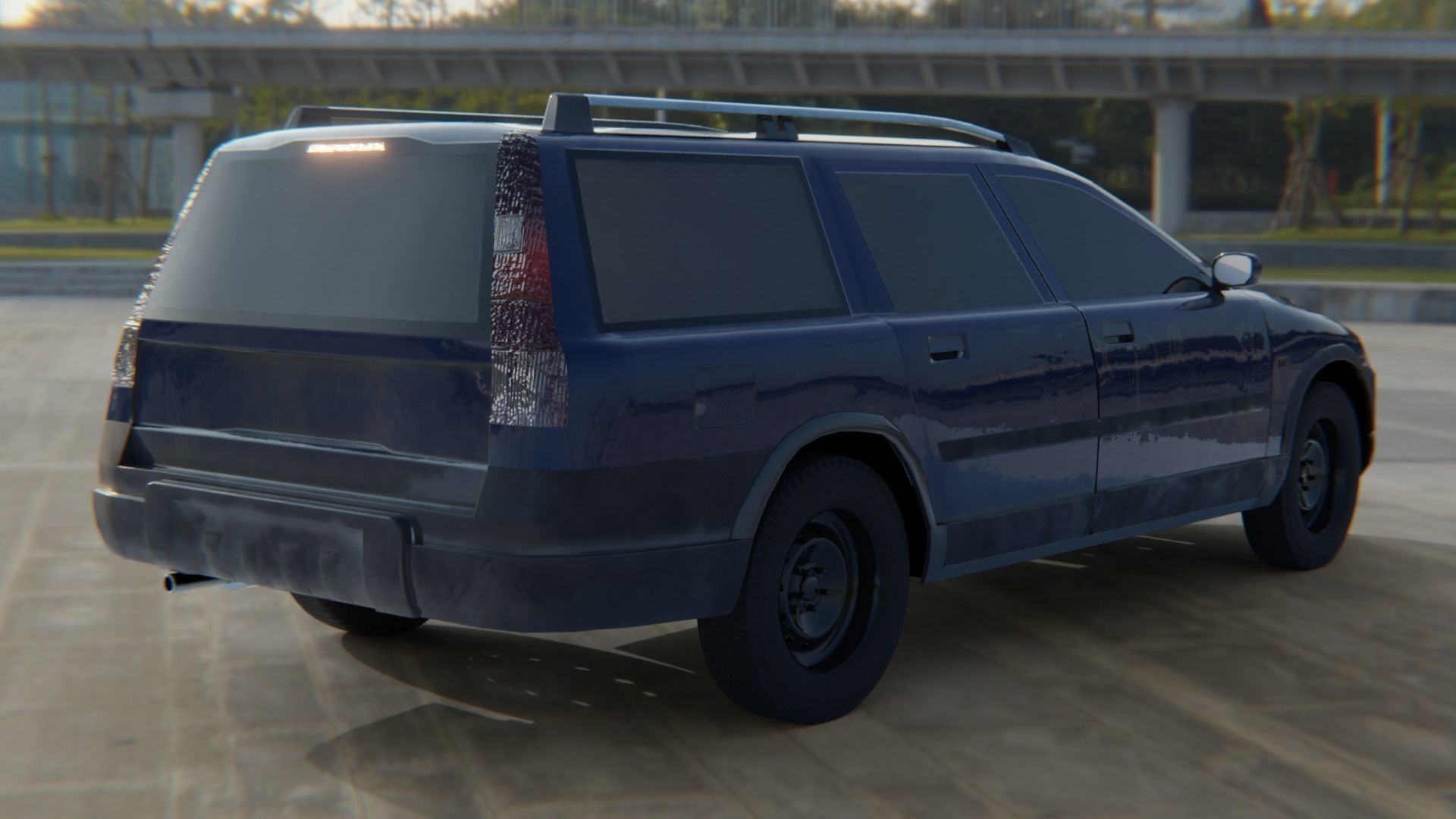 2000s break Low-poly 3D model_1