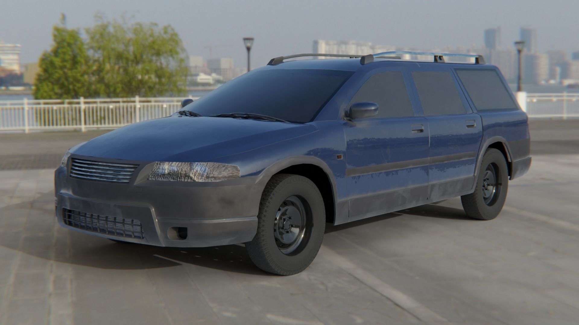 2000s break Low-poly 3D model_2