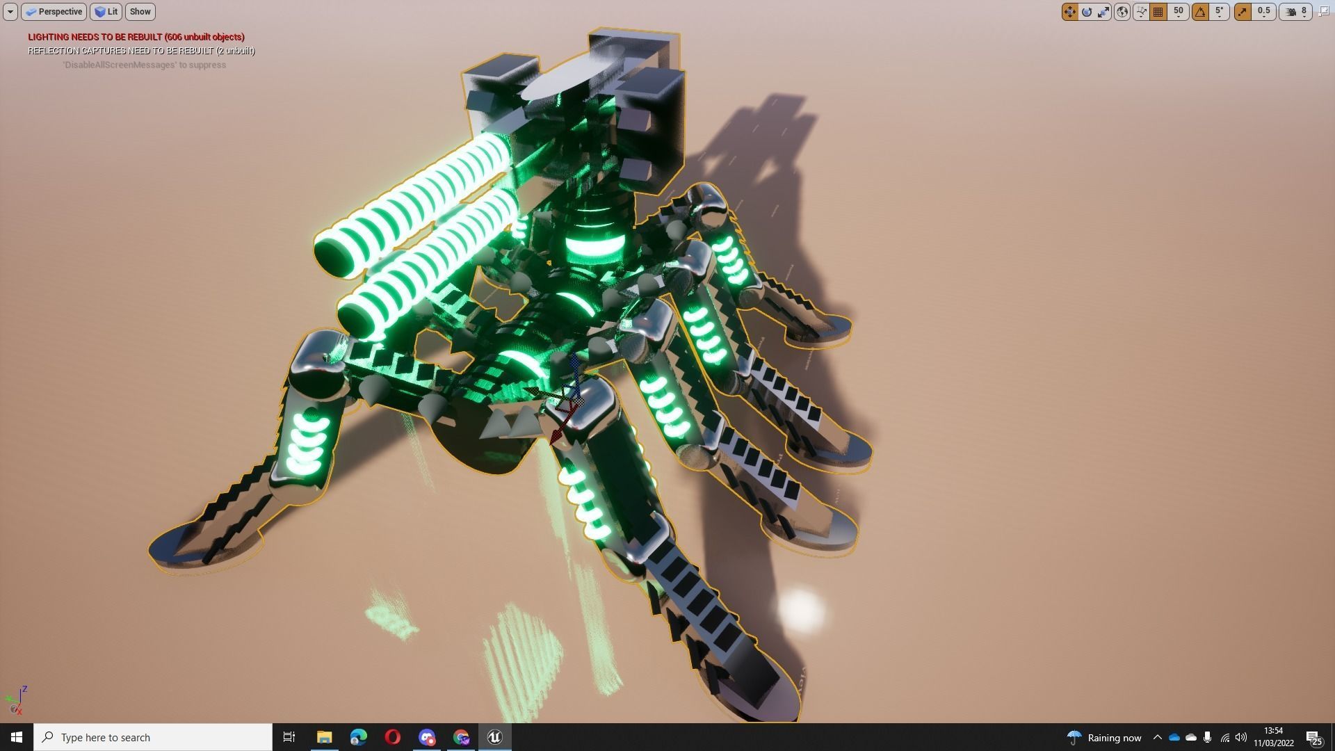 3D Cifi Turret and Spider Tank 3D model_4