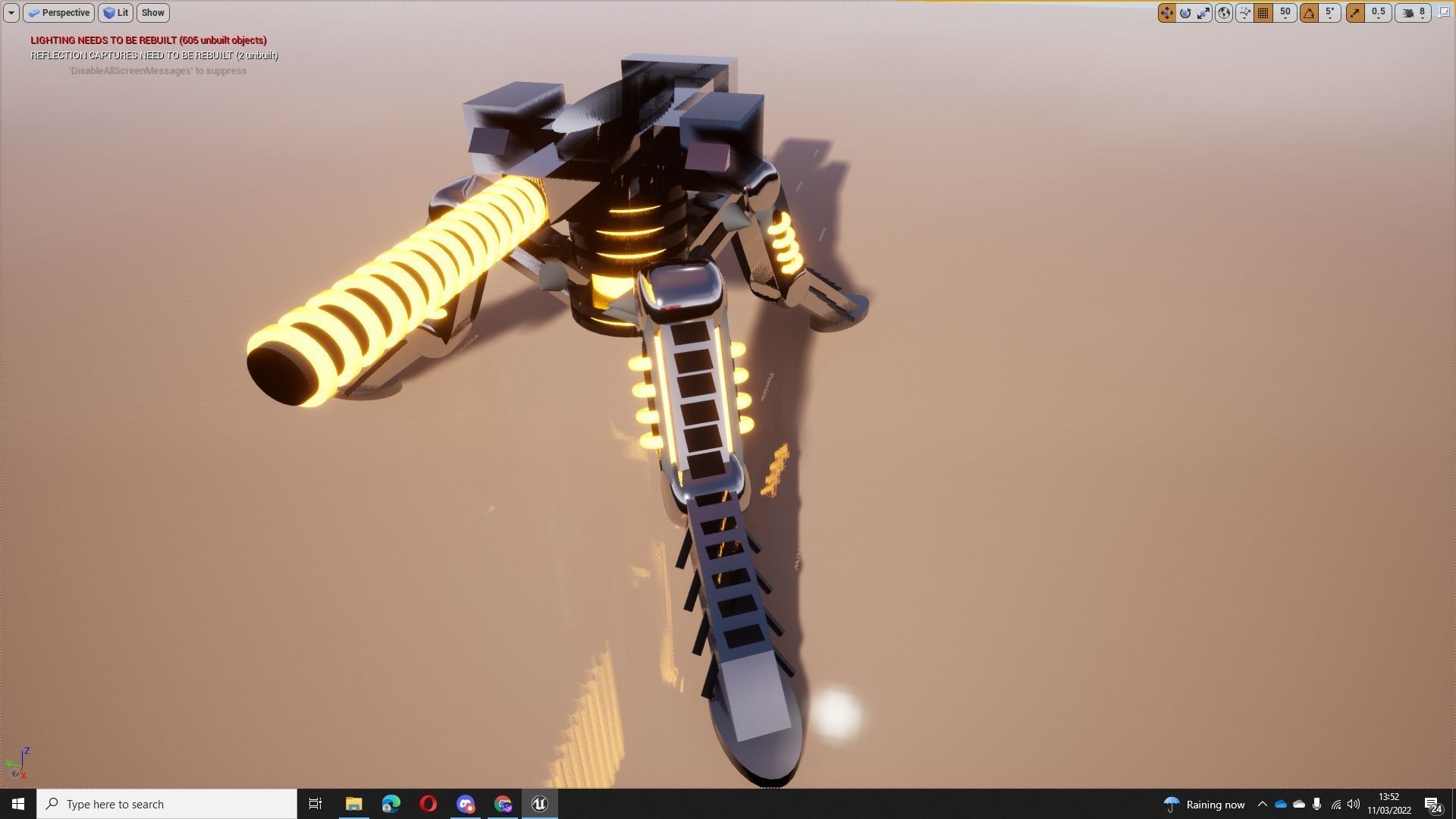 3D Cifi Turret and Spider Tank 3D model_5