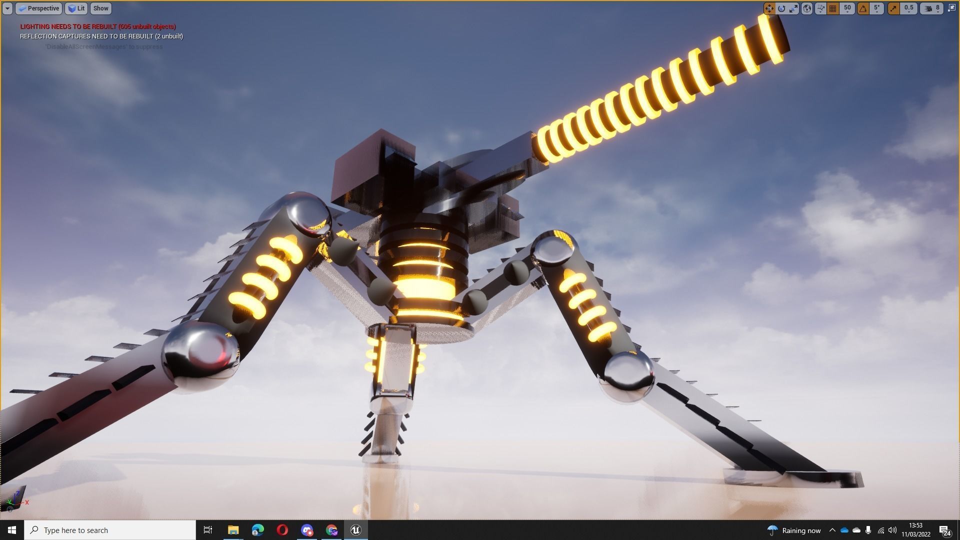 3D Cifi Turret and Spider Tank 3D model_2