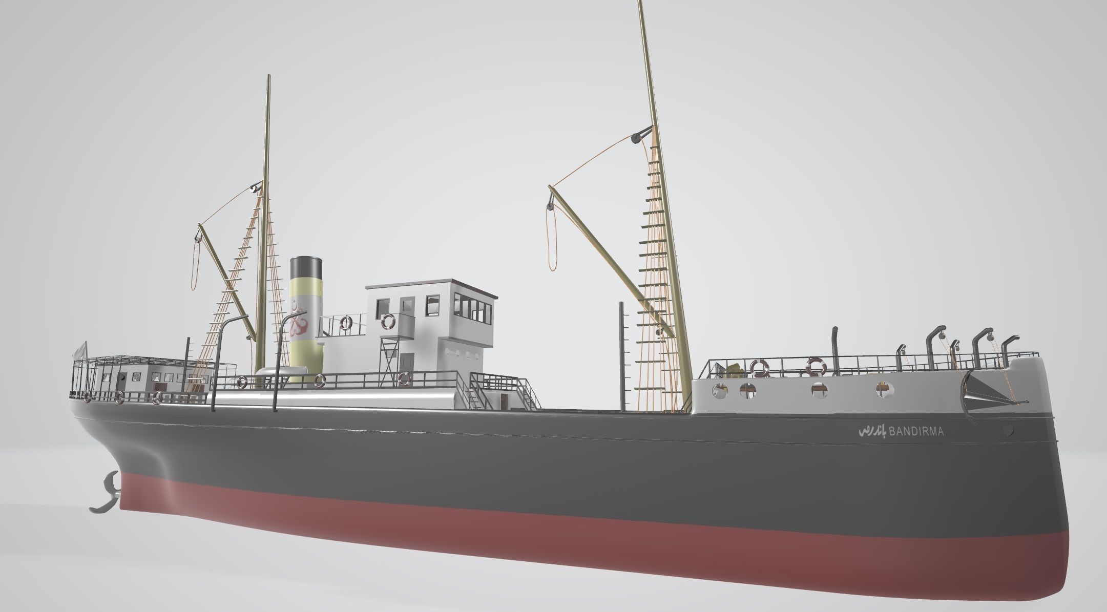 Bandirma Ferry Bandirma Vapuru 3D model_1