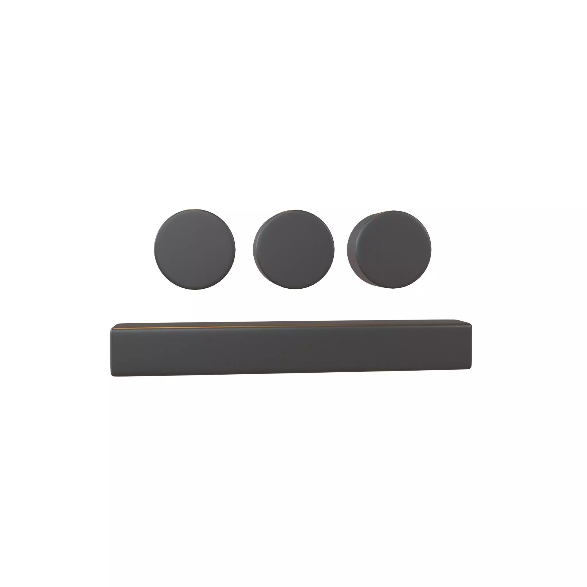 Maya Numerals 8 v1 001 Low-poly 3D model_0