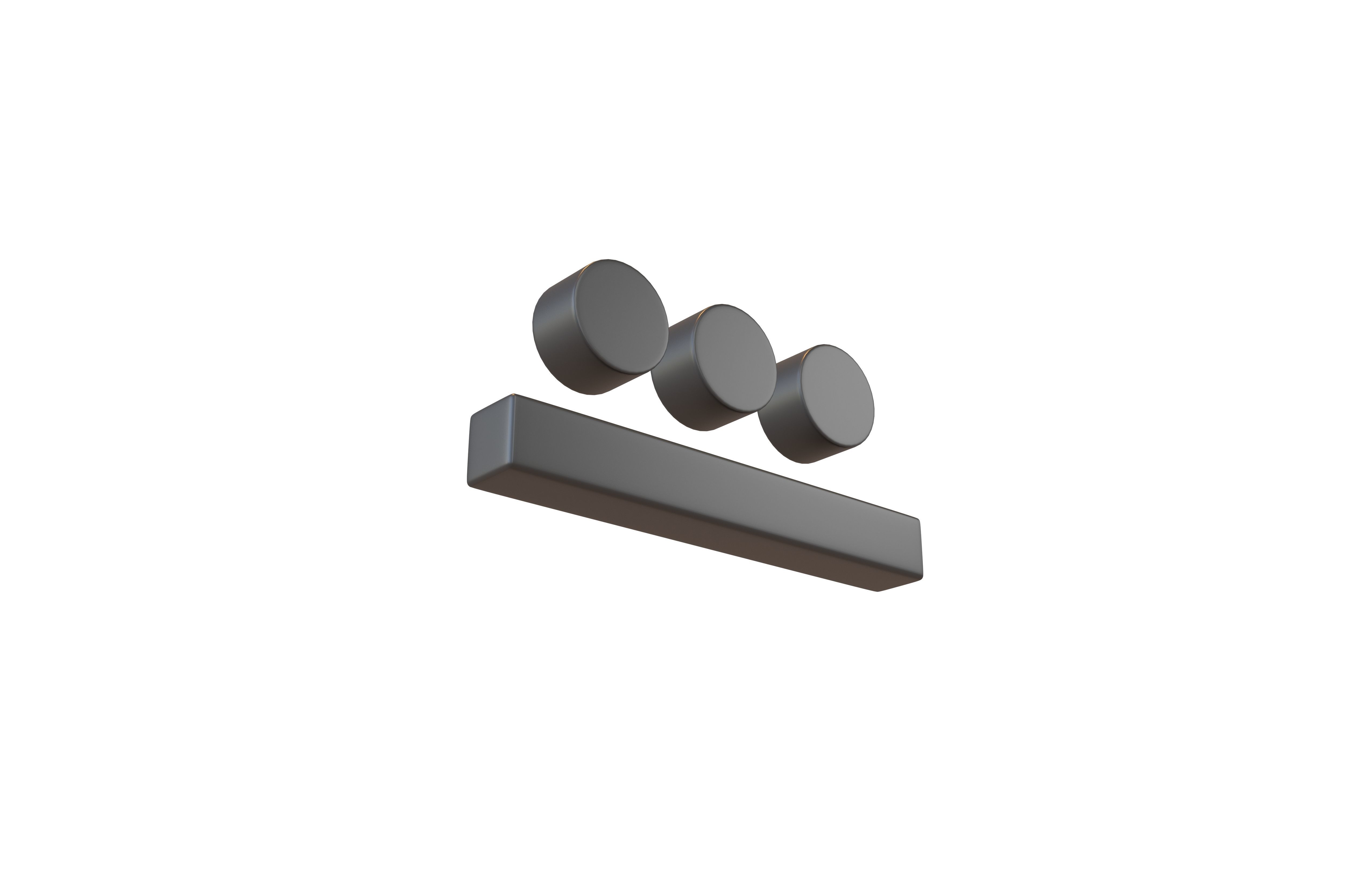 Maya Numerals 8 v1 001 Low-poly 3D model_3