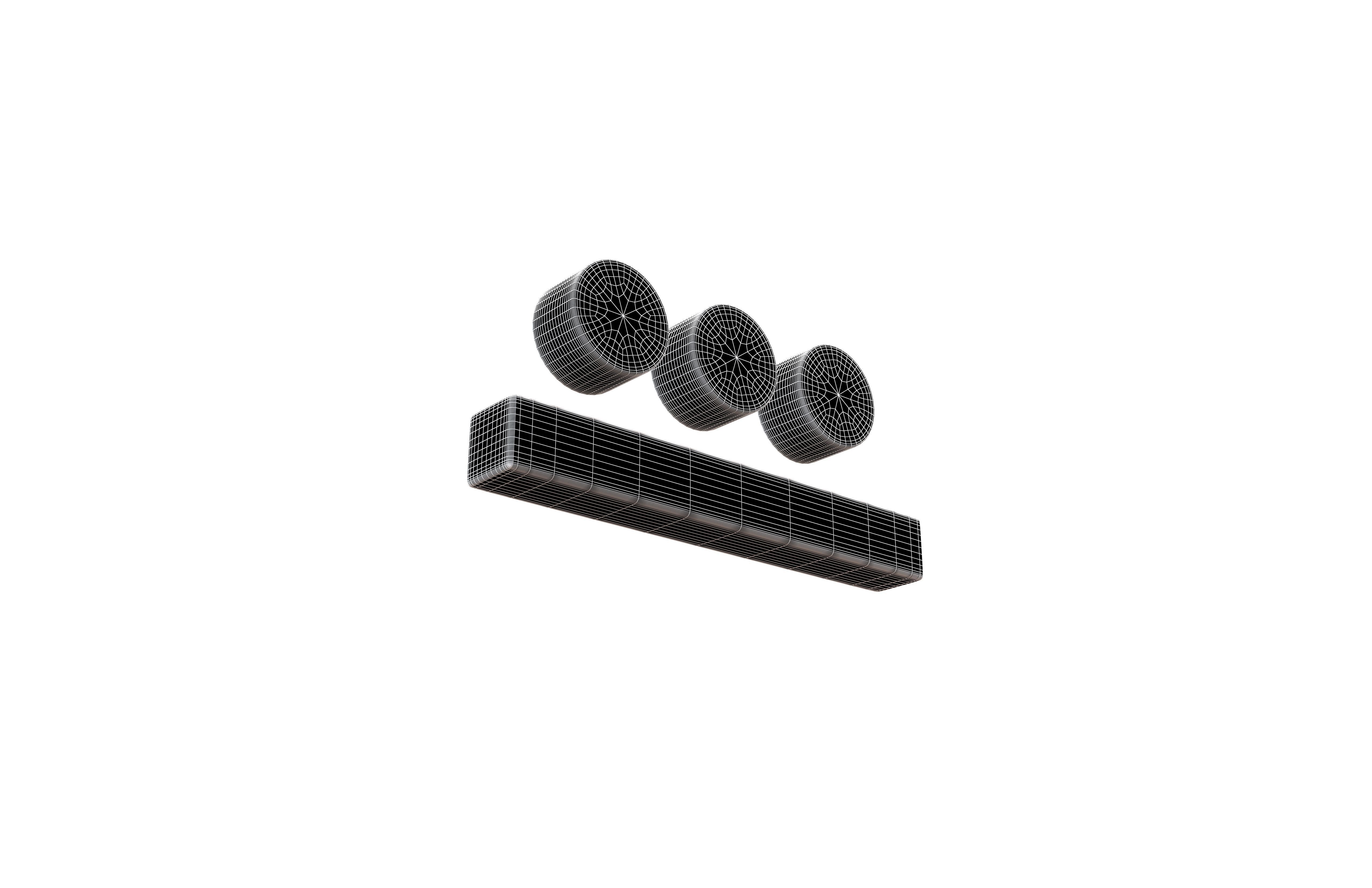 Maya Numerals 8 v1 001 Low-poly 3D model_6