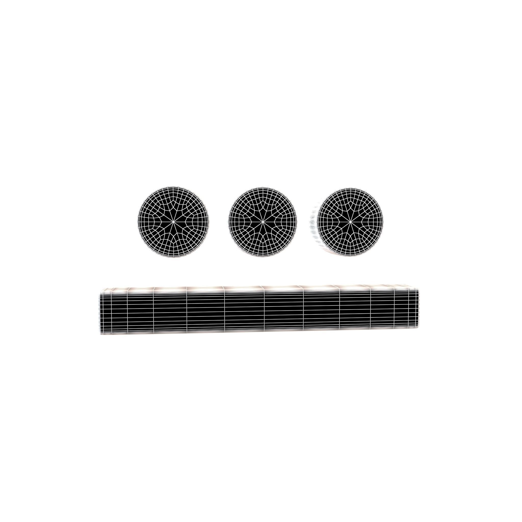 Maya Numerals 8 v1 001 Low-poly 3D model_7