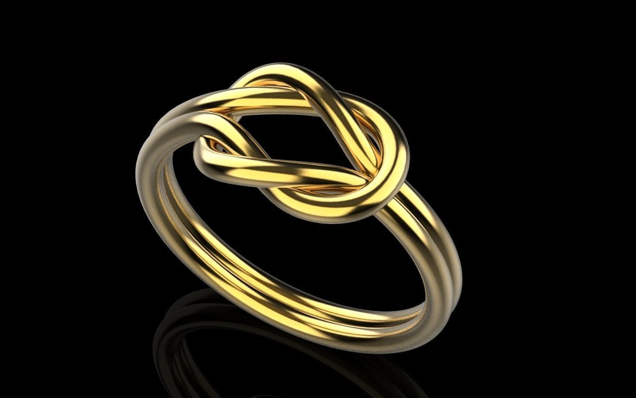 Knot Ring 3dmodel 3D print model 217 3D print model_16