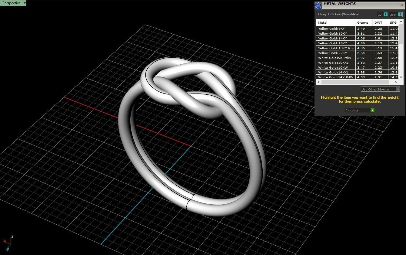 Knot Ring 3dmodel 3D print model 217 3D print model_3
