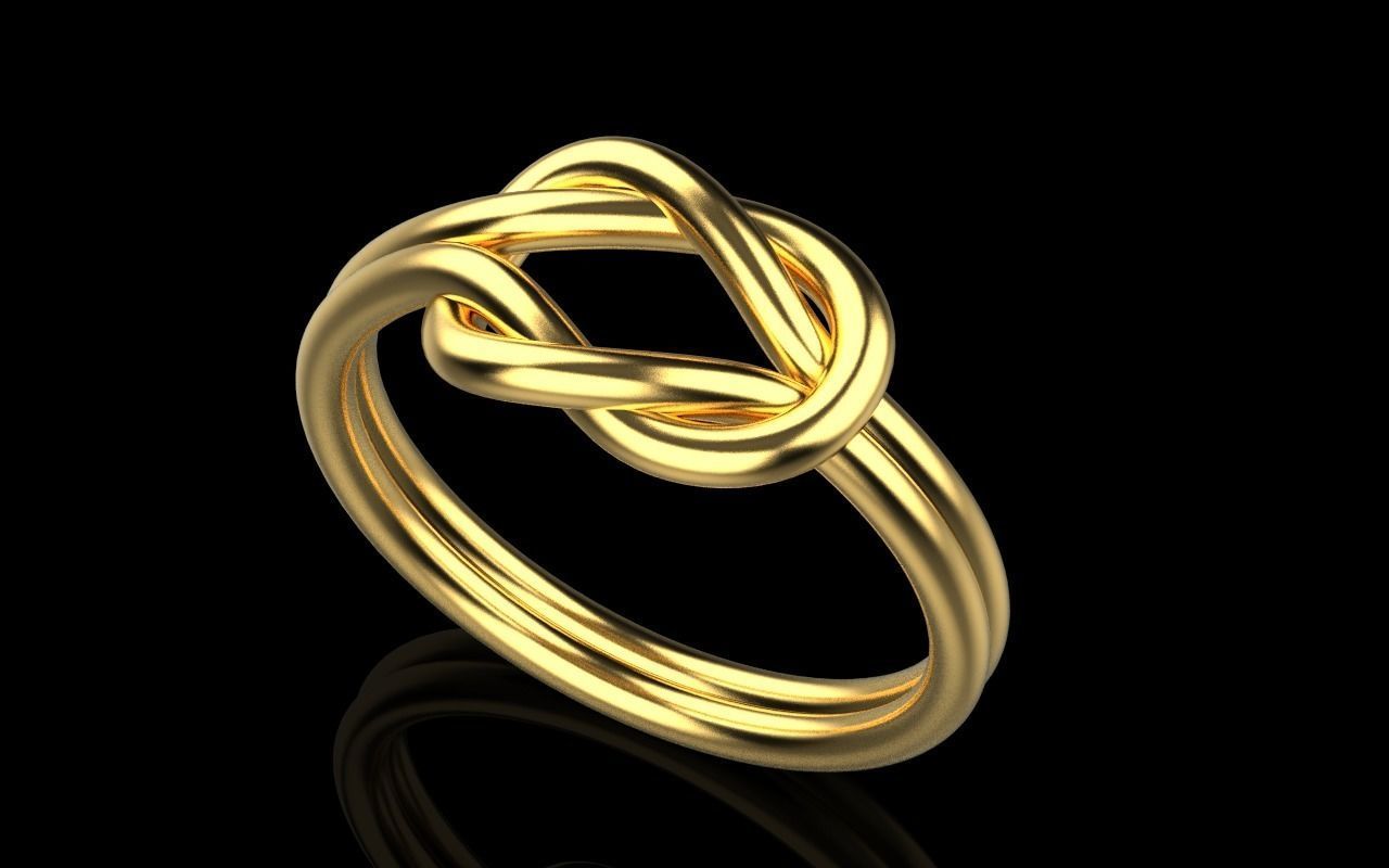 Knot Ring 3dmodel 3D print model 217 3D print model_11