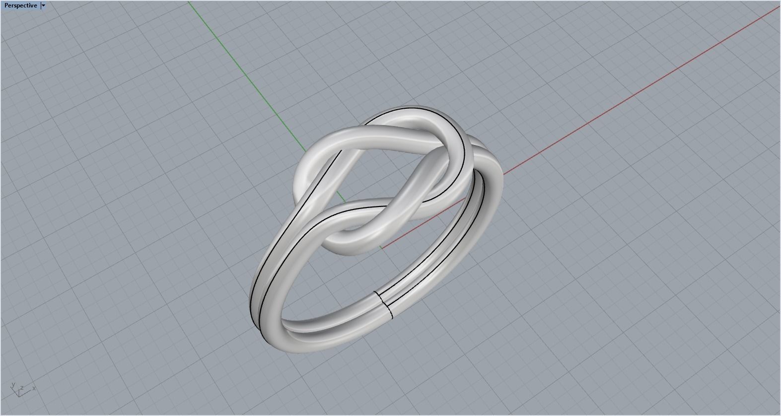 Knot Ring 3dmodel 3D print model 217 3D print model_9