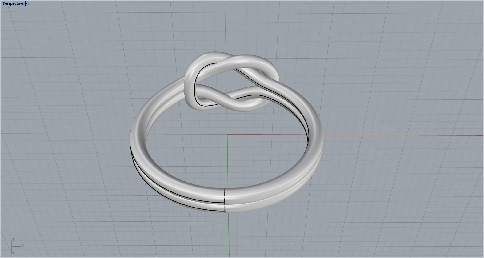Knot Ring 3dmodel 3D print model 217 3D print model_8