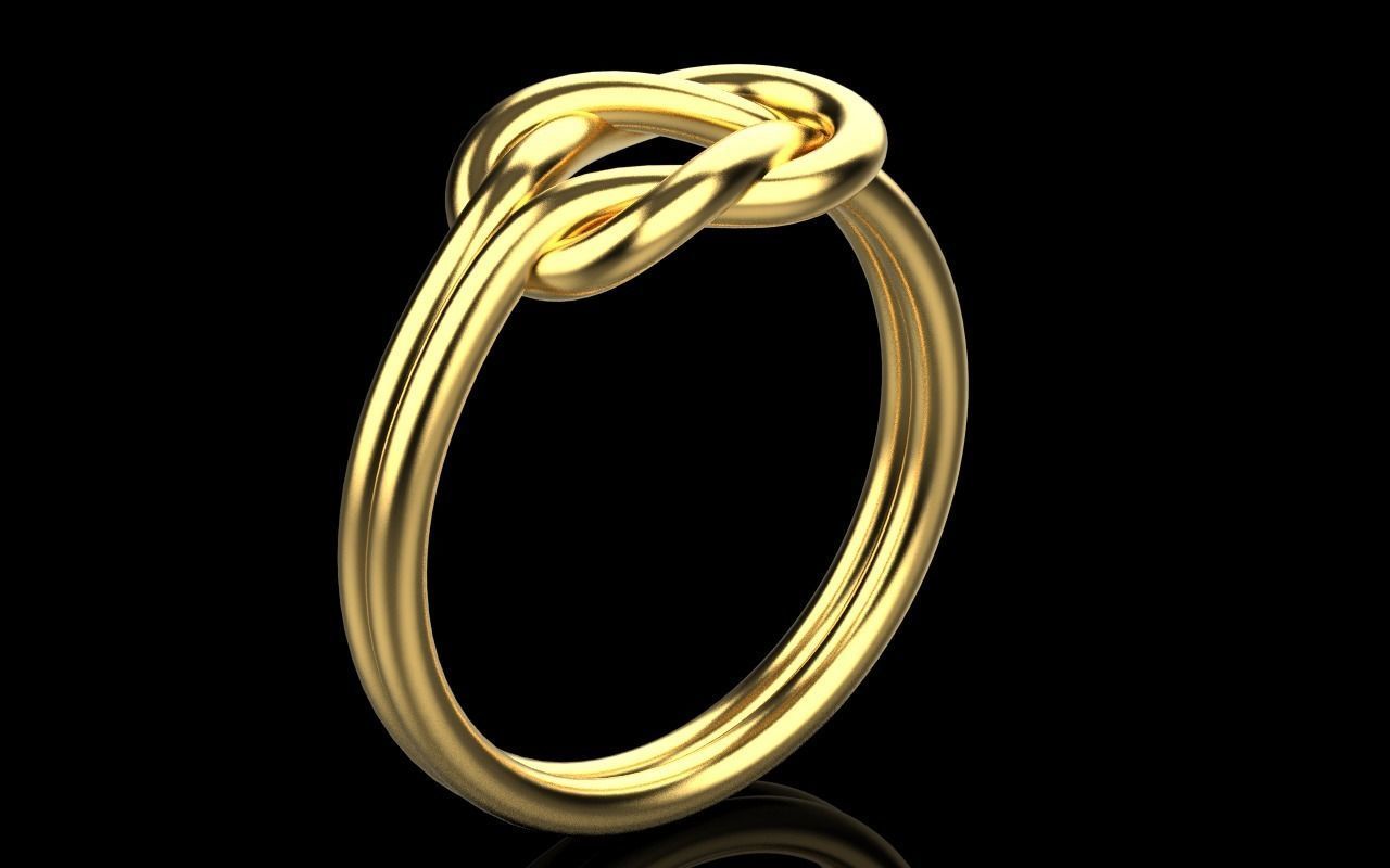 Knot Ring 3dmodel 3D print model 217 3D print model_31