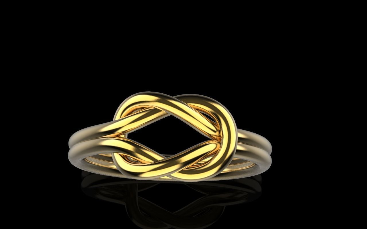 Knot Ring 3dmodel 3D print model 218 3D print model_17