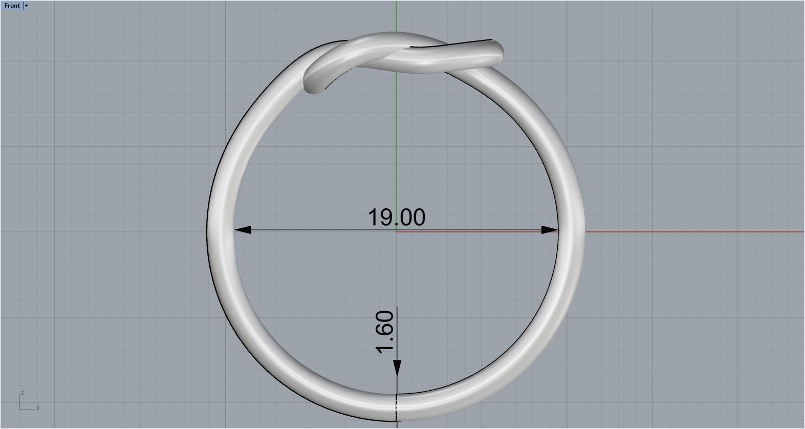 Knot Ring 3dmodel 3D print model 218 3D print model_8