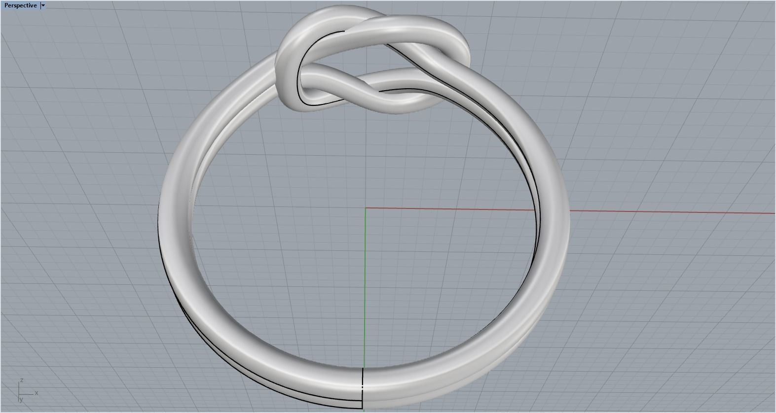 Knot Ring 3dmodel 3D print model 218 3D print model_12