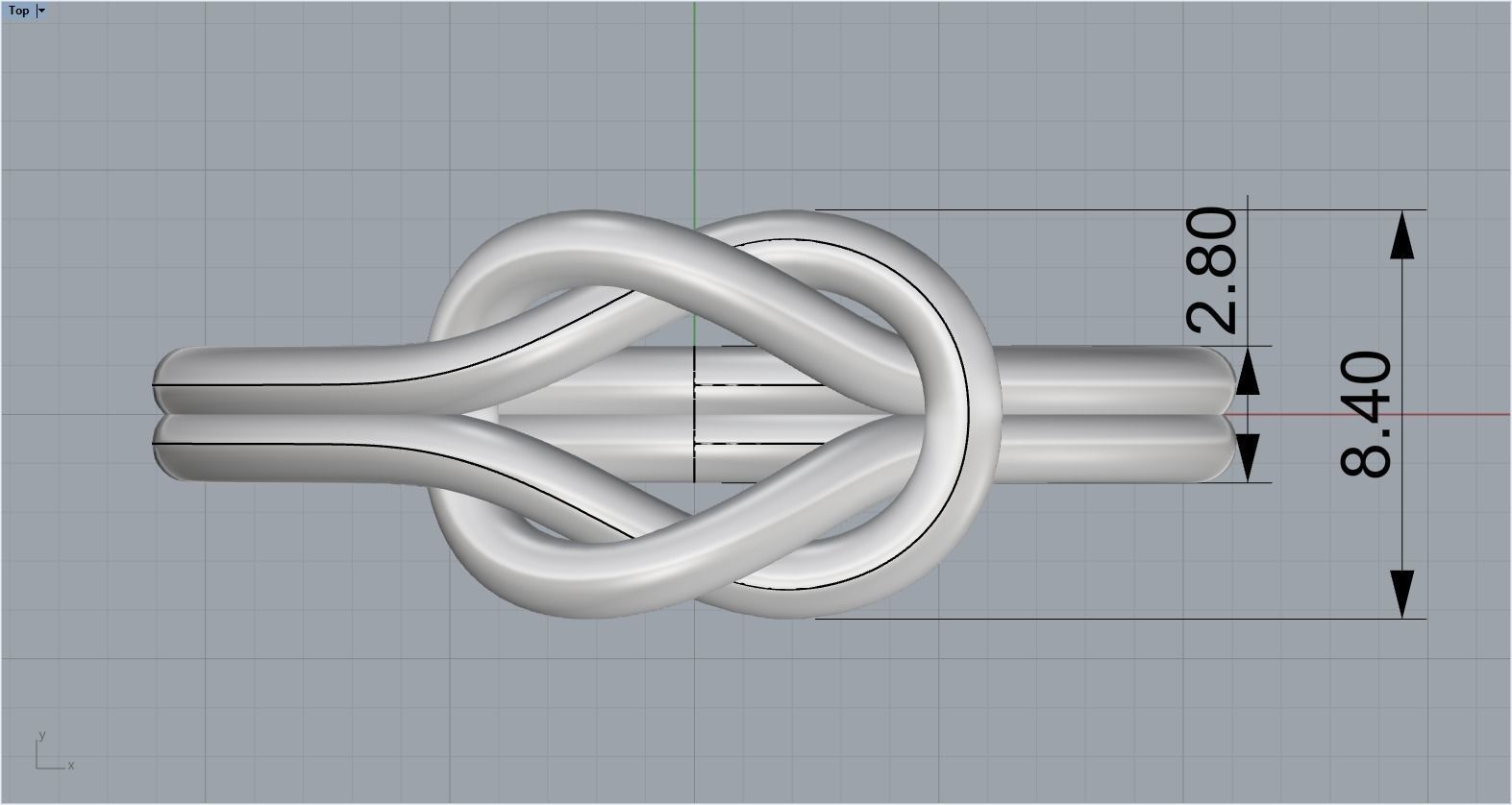 Knot Ring 3dmodel 3D print model 218 3D print model_7