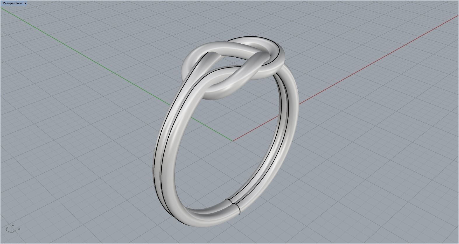 Knot Ring 3dmodel 3D print model 218 3D print model_11
