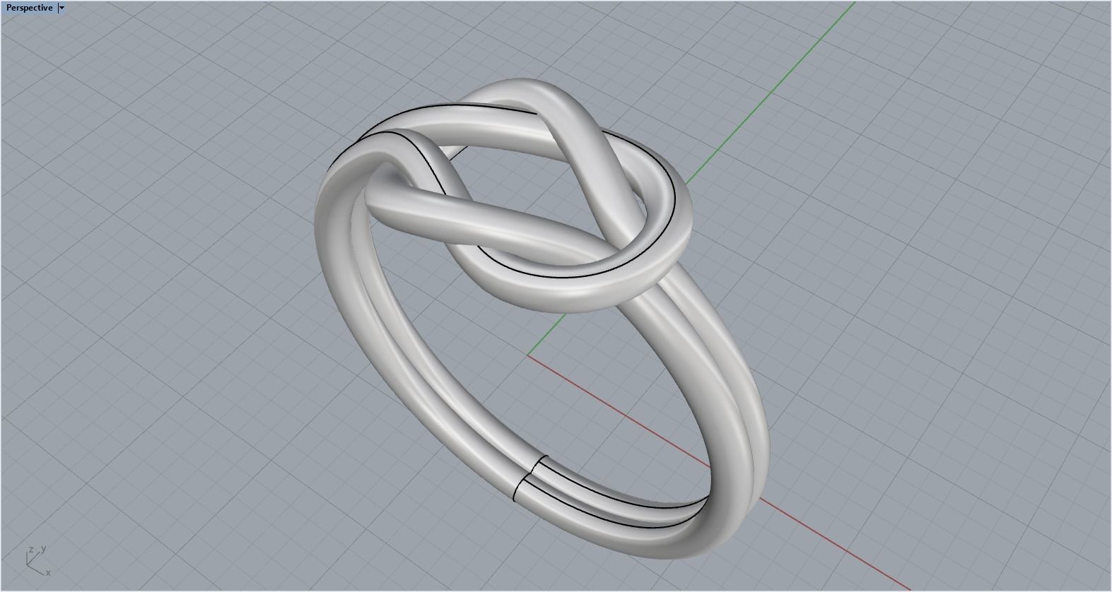 Knot Ring 3dmodel 3D print model 218 3D print model_10