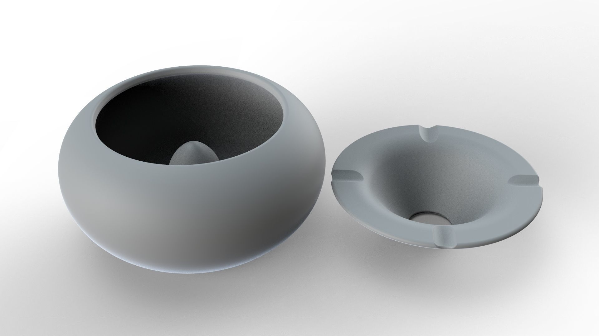 Ashtray Pack x6 3D Model Collection_33