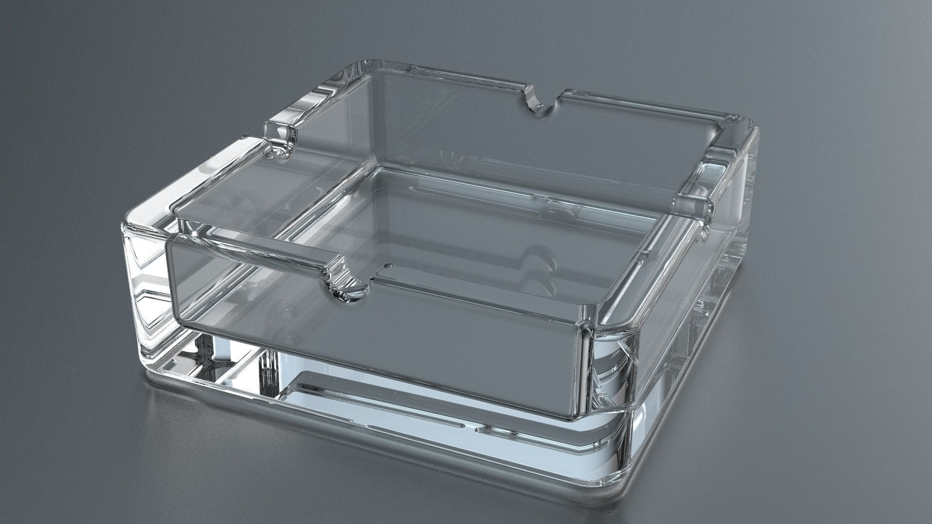 Ashtray Pack x6 3D Model Collection_11