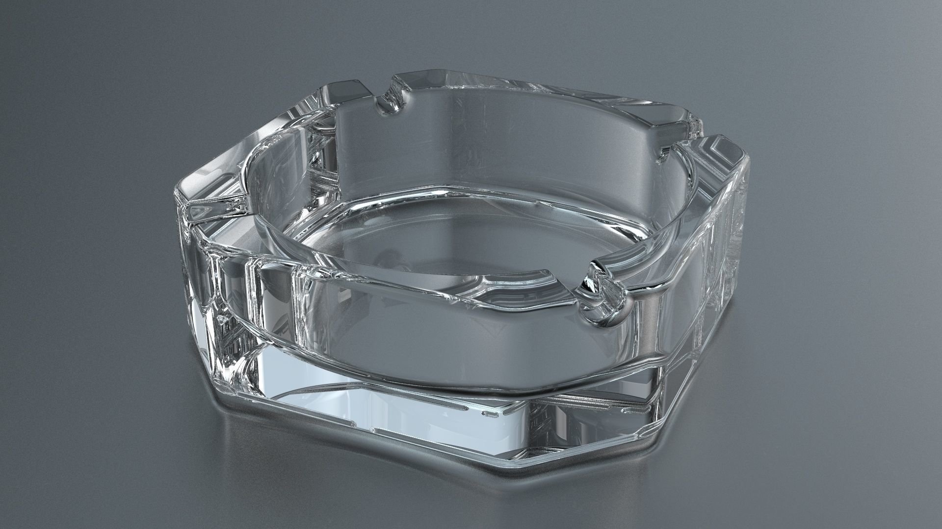 Ashtray Pack x6 3D Model Collection_14