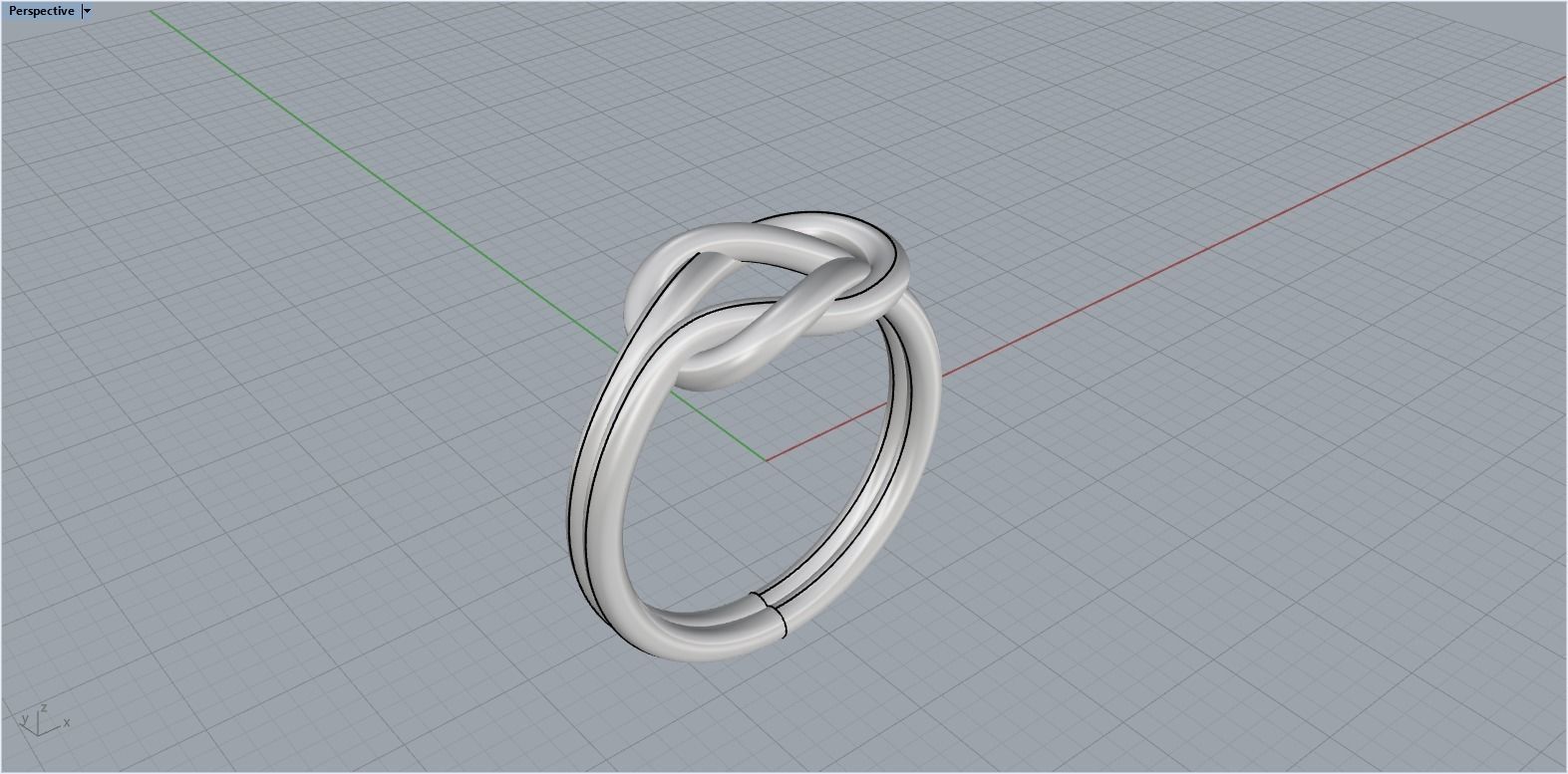 Knot Ring 3dmodel 3D print model 219 3D print model_10