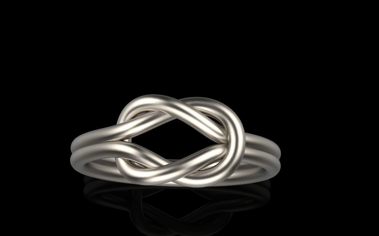 Knot Ring 3dmodel 3D print model 219 3D print model_22