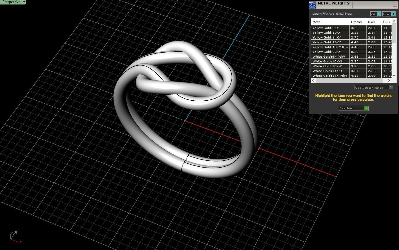 Knot Ring 3dmodel 3D print model 219 3D print model_6
