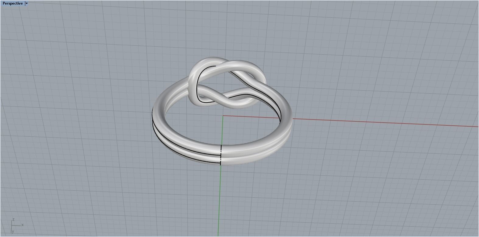 Knot Ring 3dmodel 3D print model 219 3D print model_11