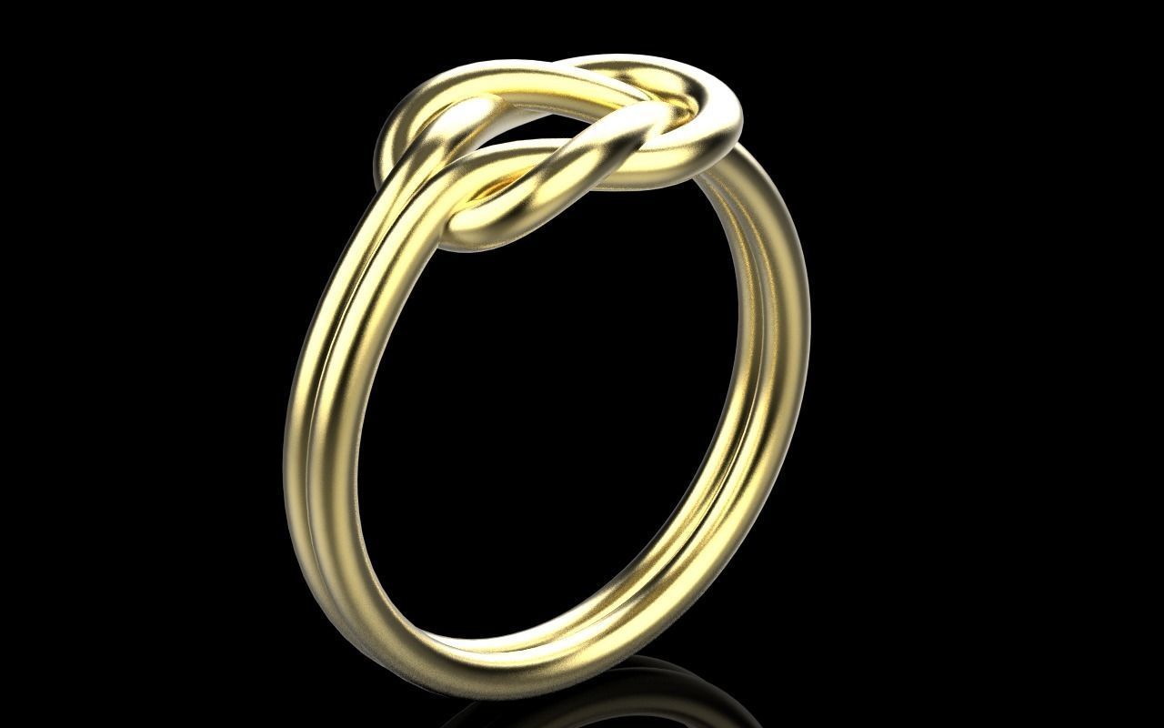 Knot Ring 3dmodel 3D print model 219 3D print model_26