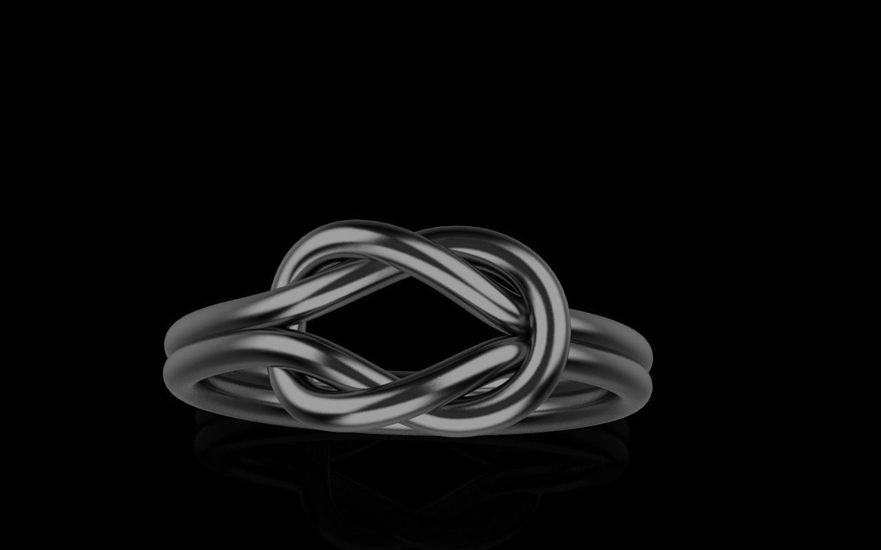 Knot Ring 3dmodel 3D print model 219 3D print model_21