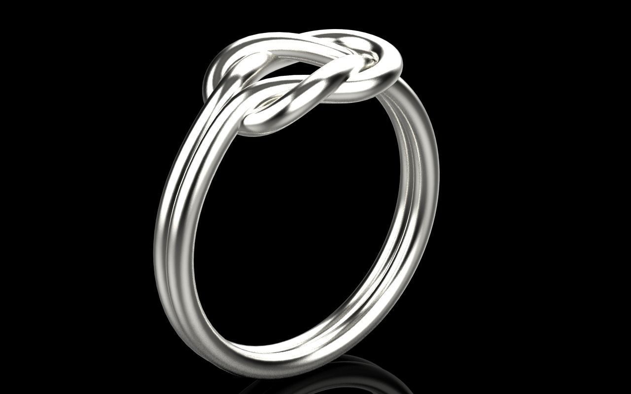 Knot Ring 3dmodel 3D print model 219 3D print model_30